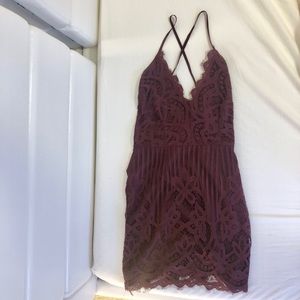 Tobi Maroon Dress